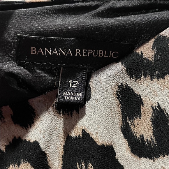 Banana Republic Leopard Print Dress - Black and Brown - Picture 2 of 8